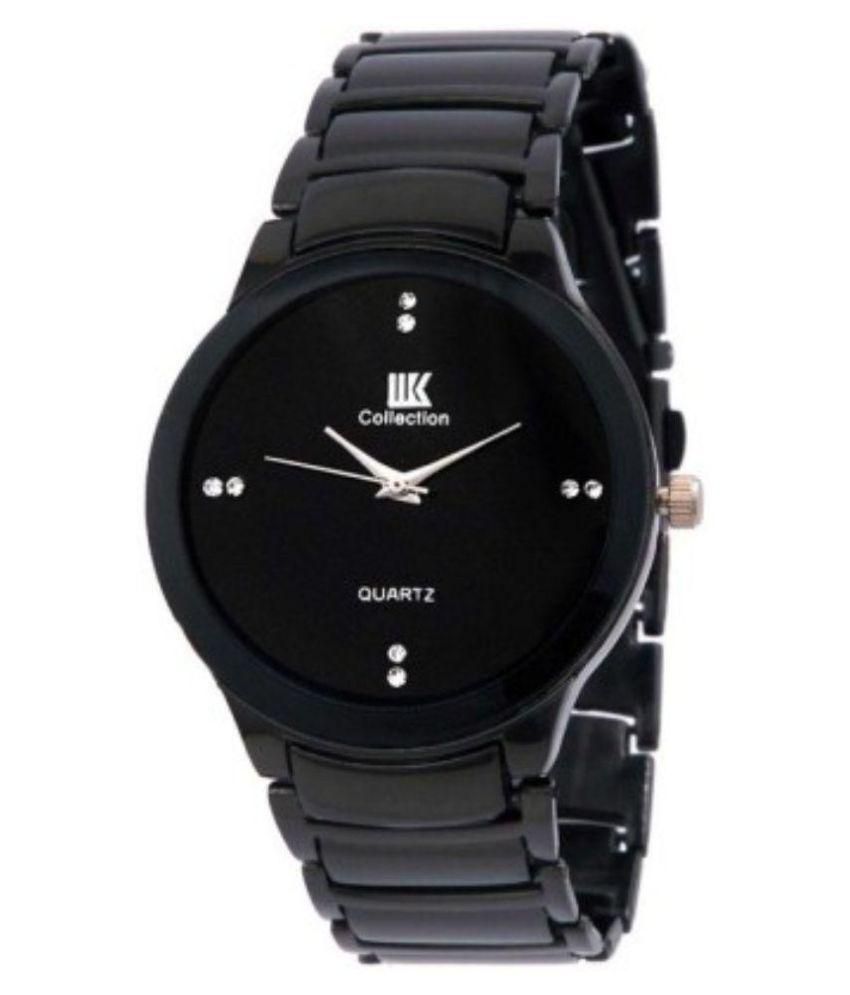     			Iik Collection Black Analog Watch