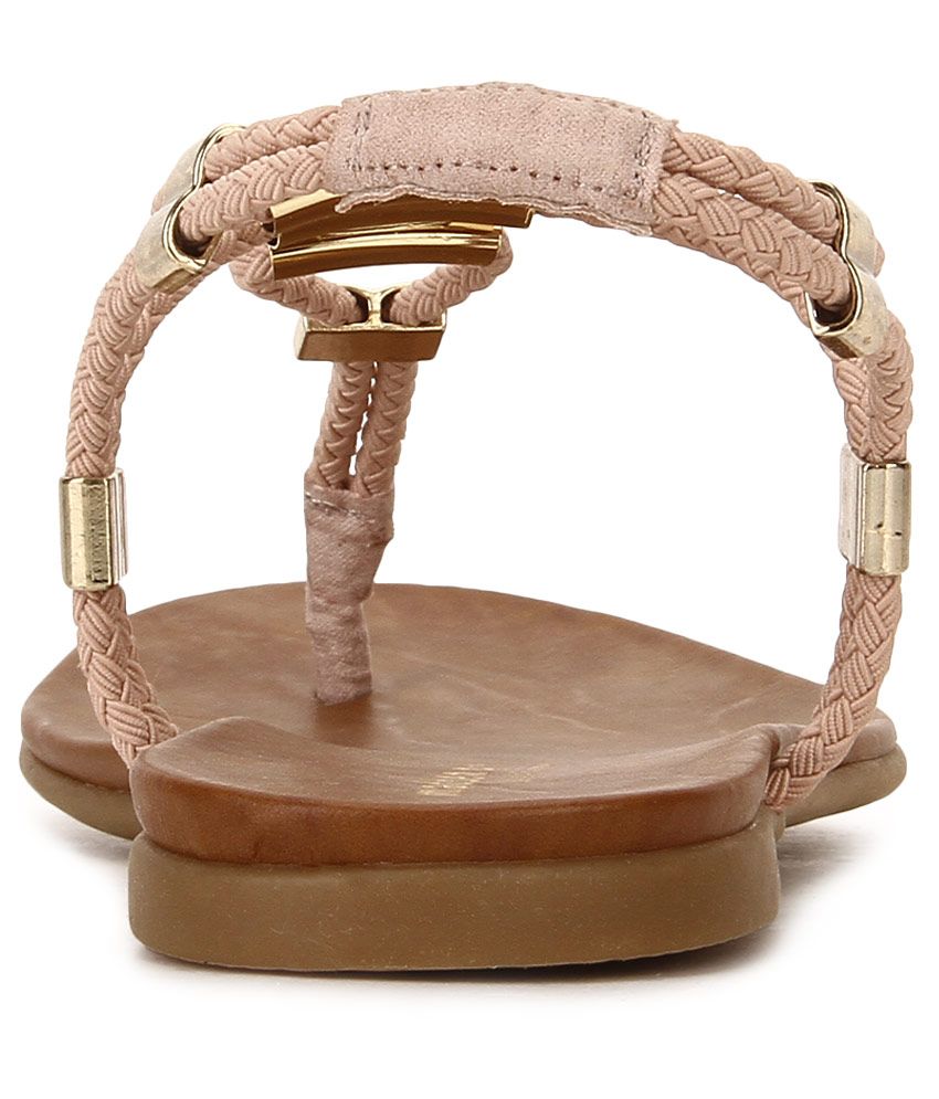 steve madden pink flat sandals