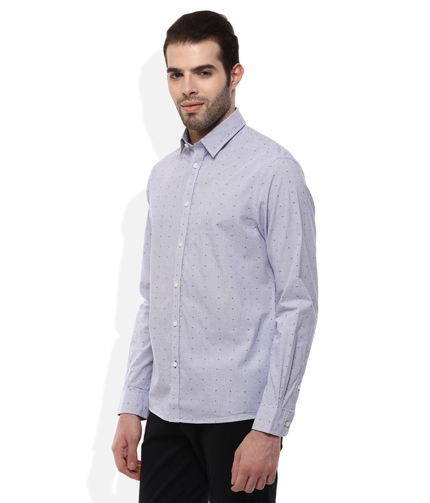 Celio BLUE Regular Fit Shirt - Buy Celio BLUE Regular Fit Shirt Online