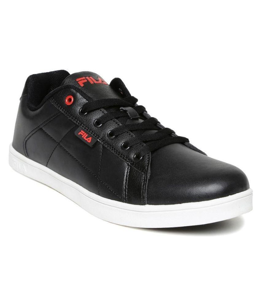 fila mens black shoes