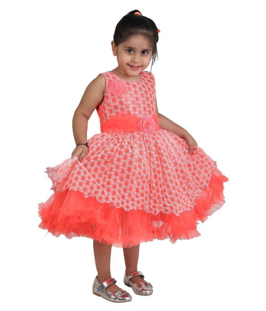 Qeboo Orange Frocks For Girls - Buy Qeboo Orange Frocks For Girls ...