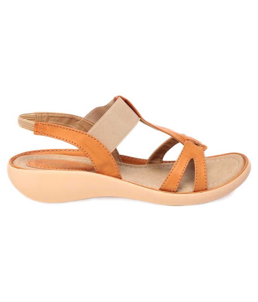 shiny beige flats