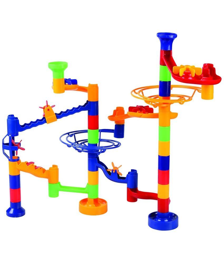 Flying Start 40 Pieces Magna Blocks and 53 Pieces Marble Run Building ...