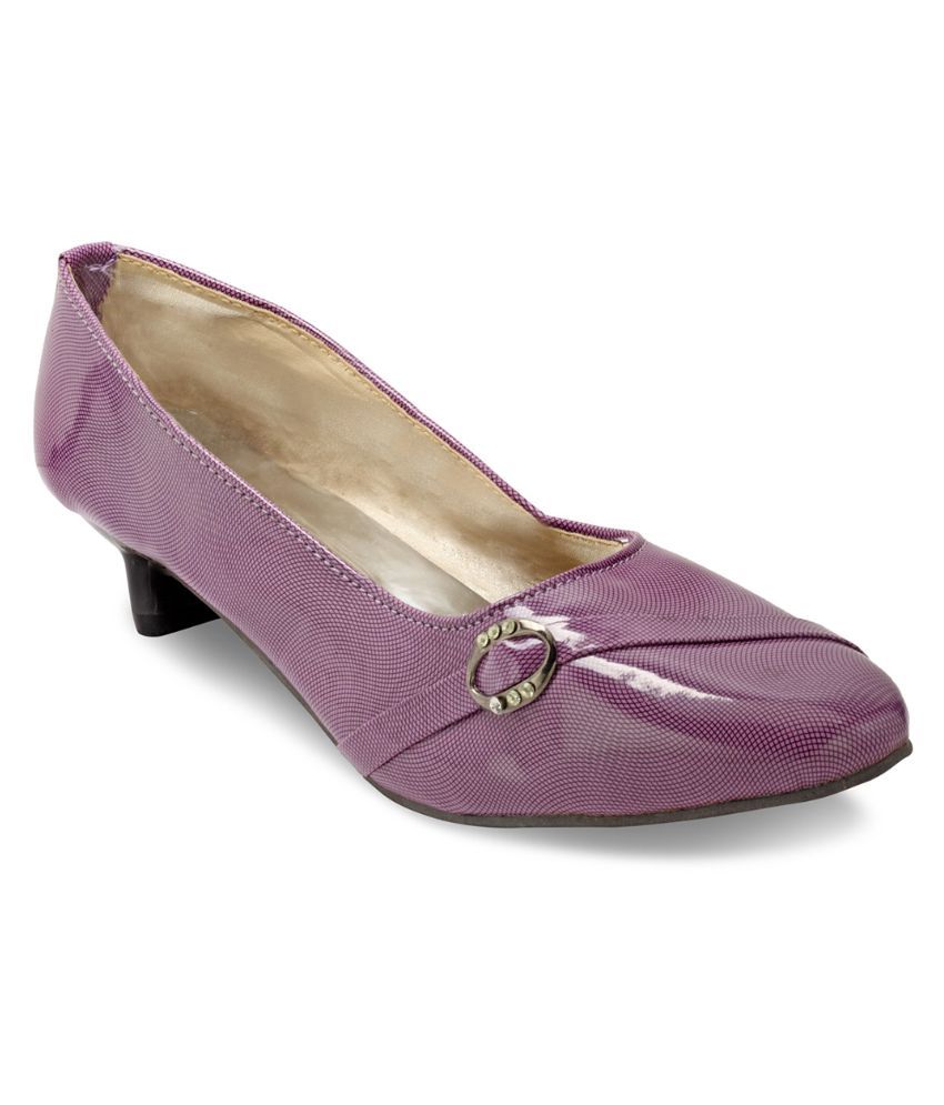 block heels purple