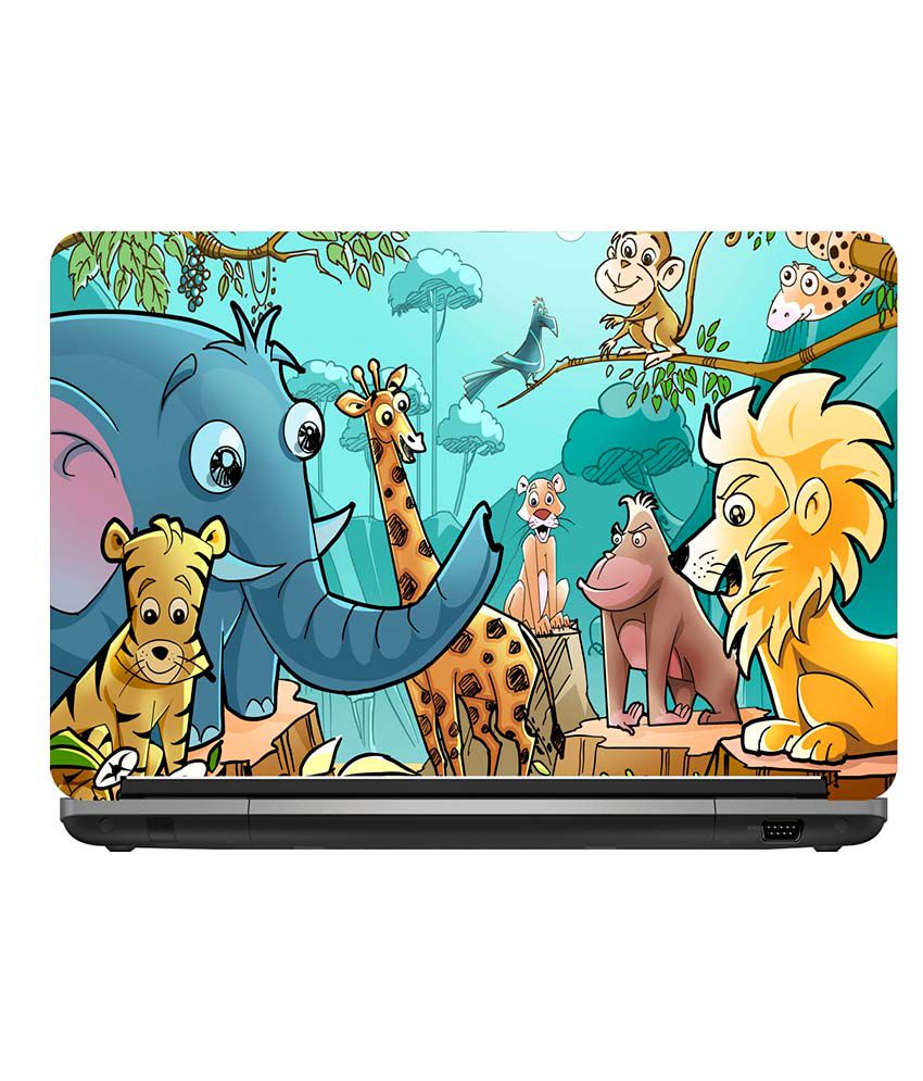 Brandpro Animals Cartoon Drawing Laptop Skin - Buy Brandpro Animals Cartoon  Drawing Laptop Skin Online at Low Price in India - Snapdeal