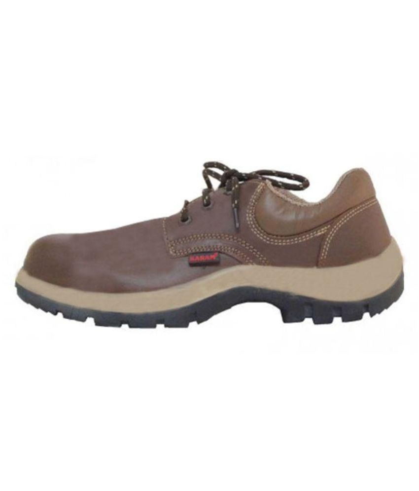Buy Karam Brown Safety Shoe Online at 