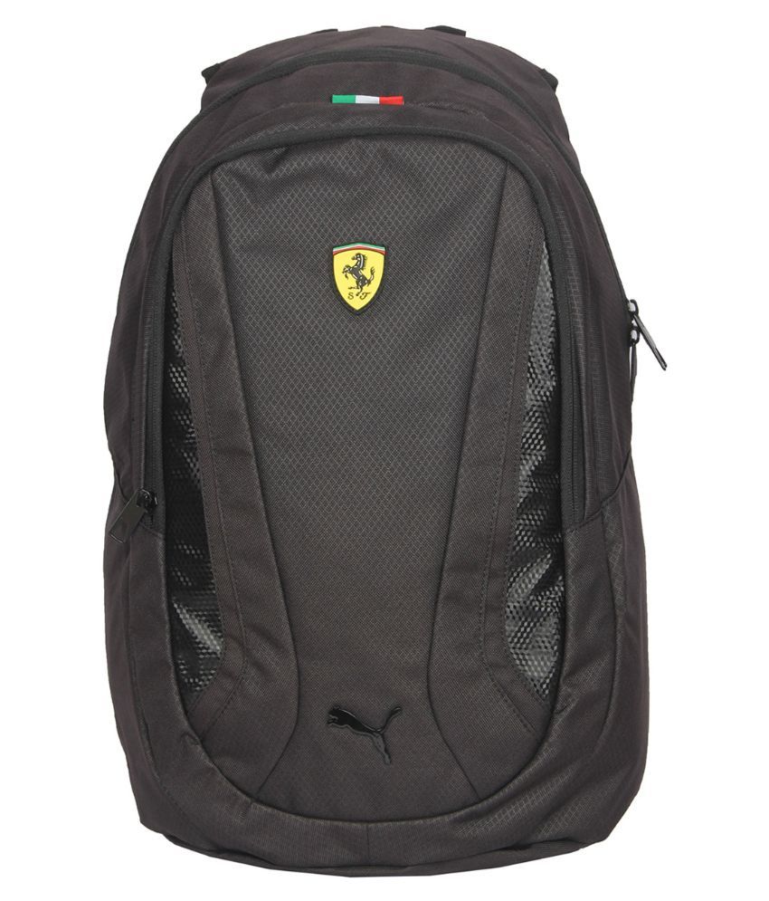 puma black casual backpack