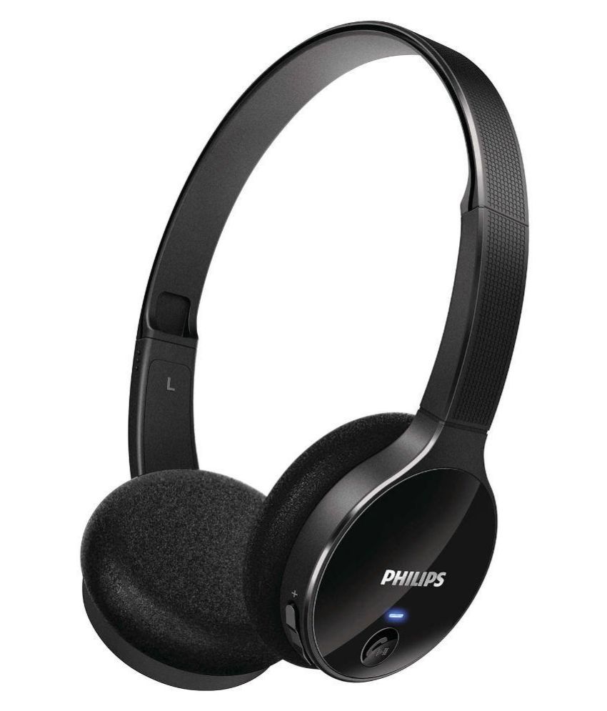 Philips SHB4000 Over Ear Wireless With Mic Headphone- Black - Buy Philips SHB4000 Over Ear