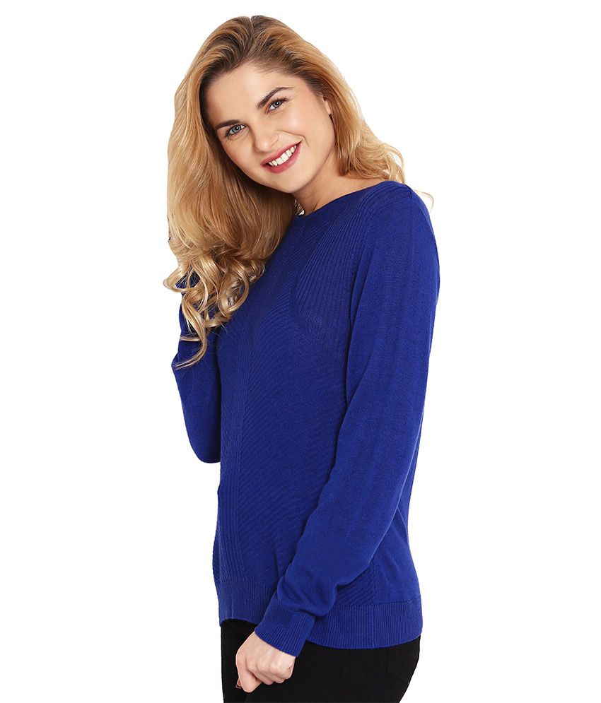 Buy Bunai Blue Woollen Pullovers Online at Best Prices in India - Snapdeal