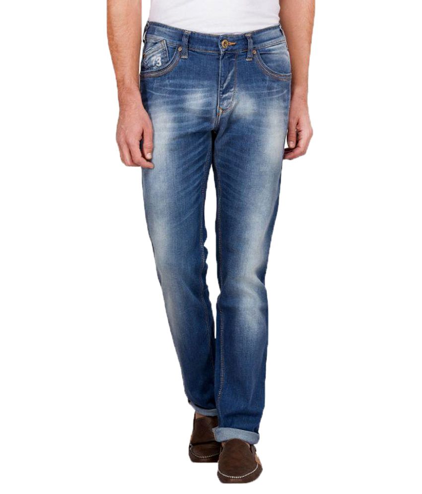 Pepe Jeans Blue Slim Fit Faded Jeans - Buy Pepe Jeans Blue Slim Fit ...