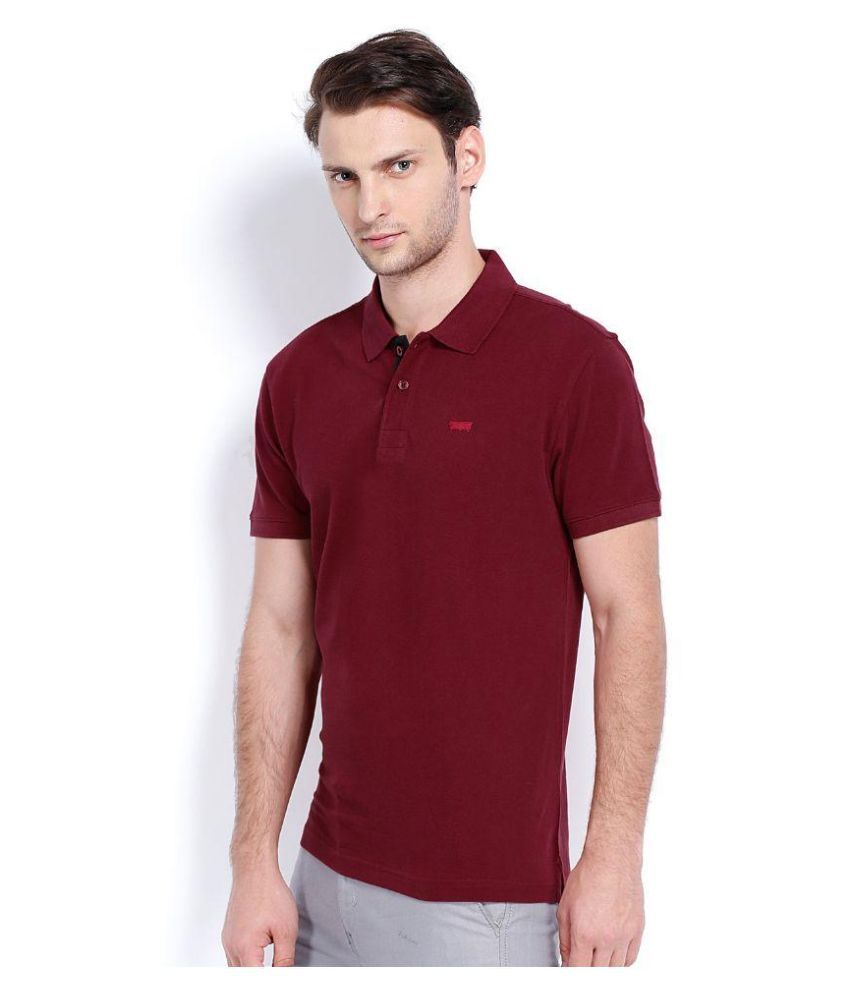 Levi's Maroon Polo T Shirts - Buy Levi's Maroon Polo T Shirts Online at ...