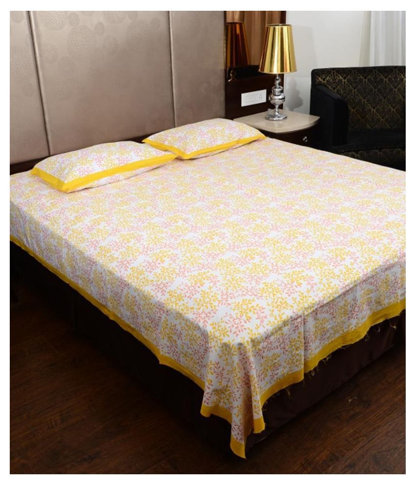     			Bombay Spreads Cotton 1 Bedsheet with 2 Pillow Covers ( x )