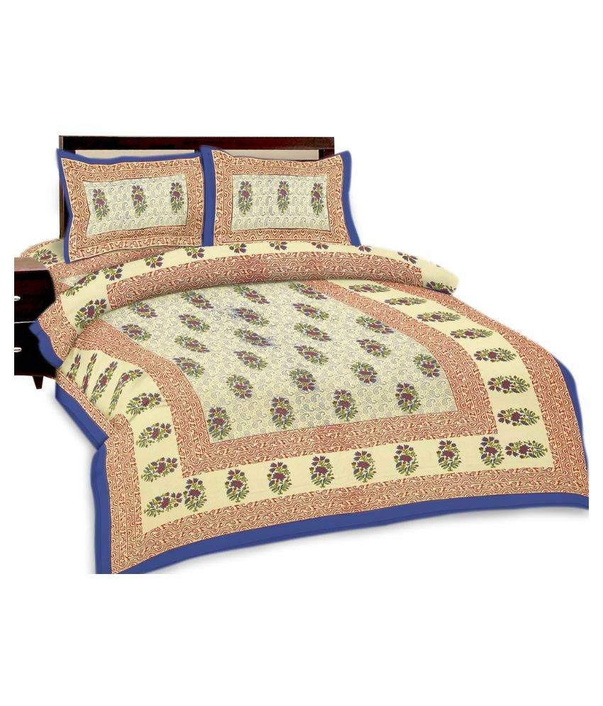Bombay Spreads Double Cotton Floral Bed Sheet Buy Bombay Spreads Double Cotton Floral Bed