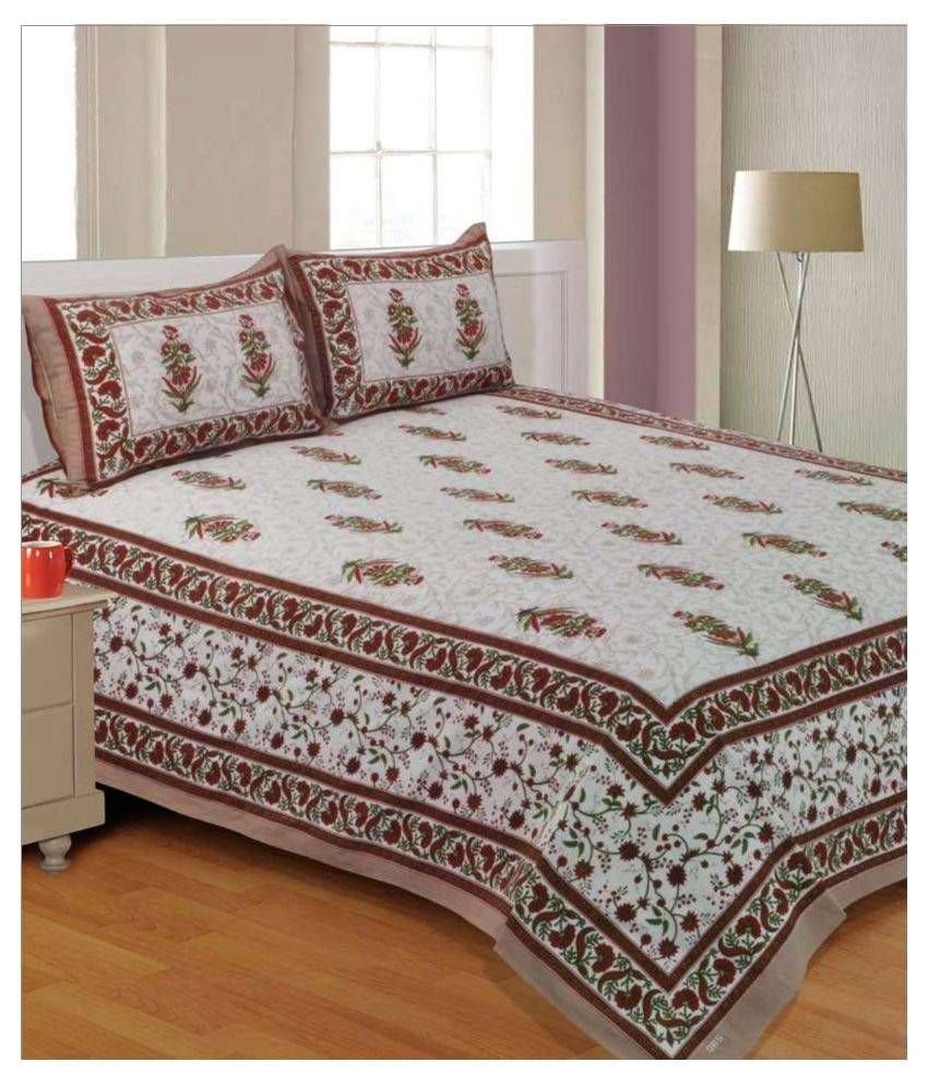 Bombay Spreads King Cotton Floral Bed Sheet Buy Bombay Spreads King