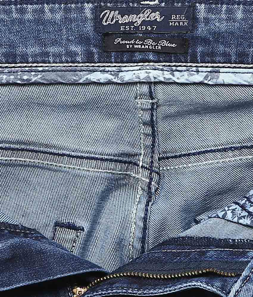 Wrangler Blue Skanders Slim Fit Jeans - Buy Wrangler Blue Skanders Slim ...