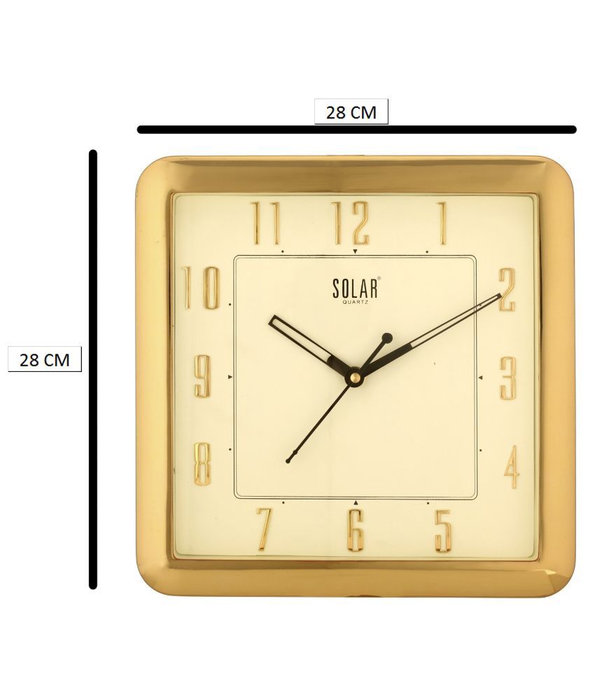 Solar Sweep 11 inch Plastic Wall Clock Gold Buy Solar Sweep 11 inch