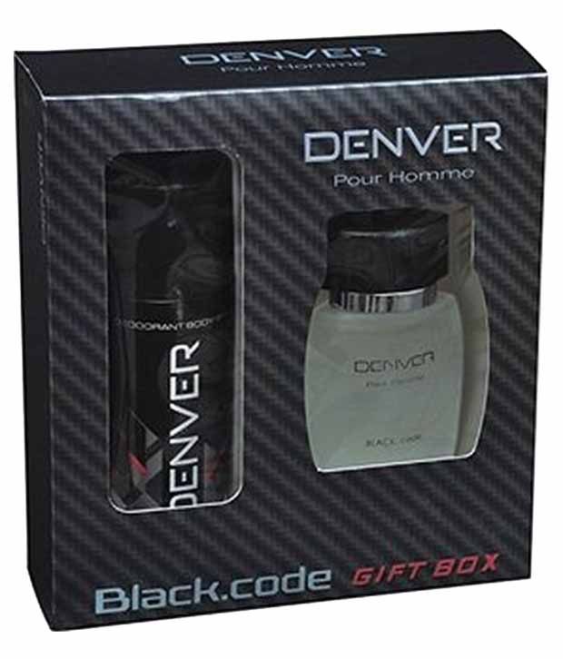 denver black code pocket perfume