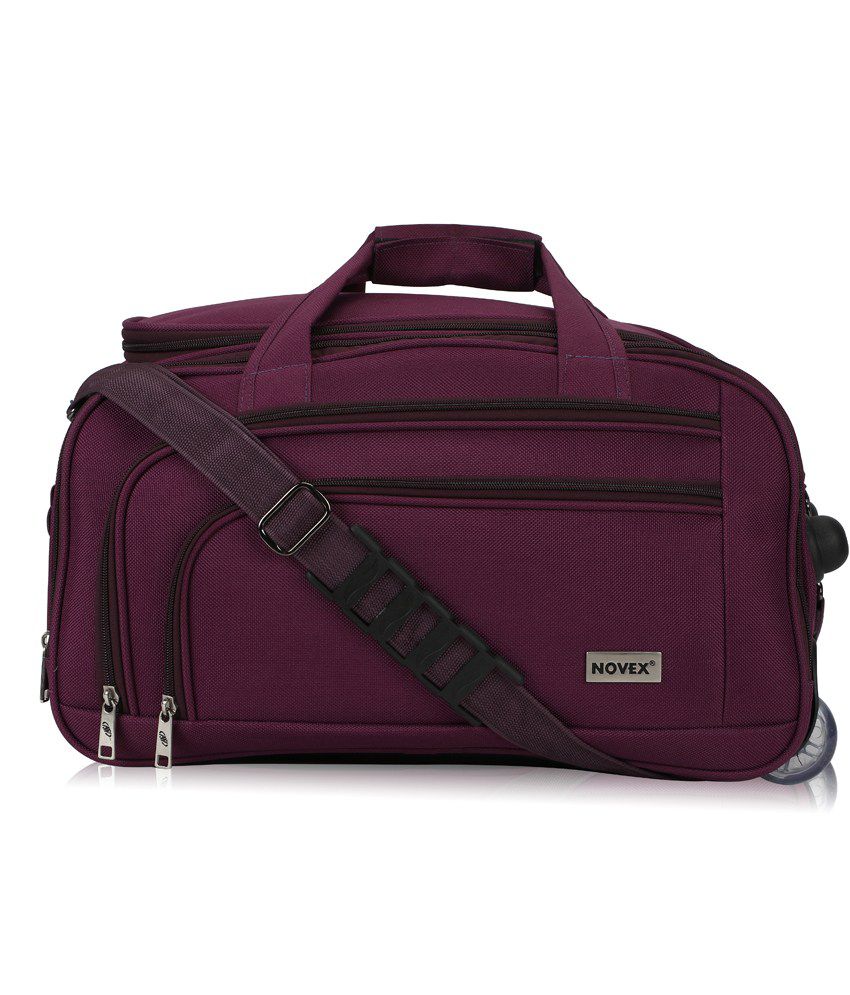Novex Purple Solid 55 cm (22) Duffle Bag - Buy Novex Purple Solid 55 cm (22) Duffle Bag Online ...
