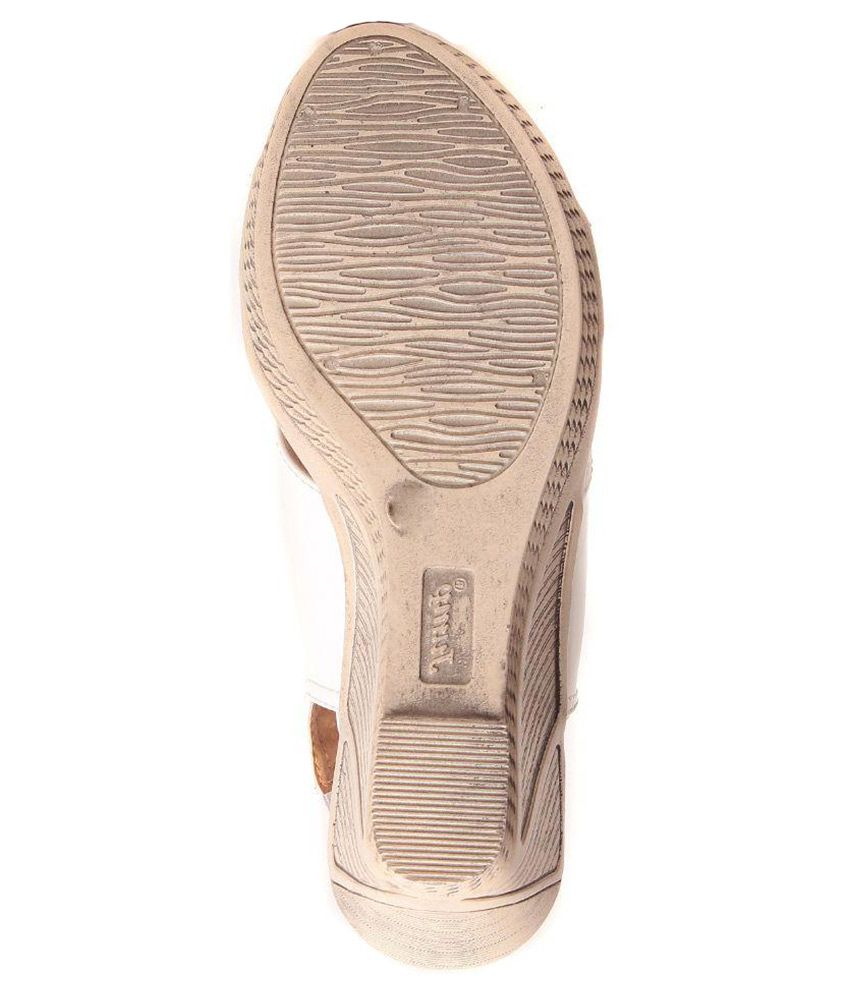 Bare Soles White Wedges Heels Price in India- Buy Bare Soles White Wedges Heels Online at Snapdeal