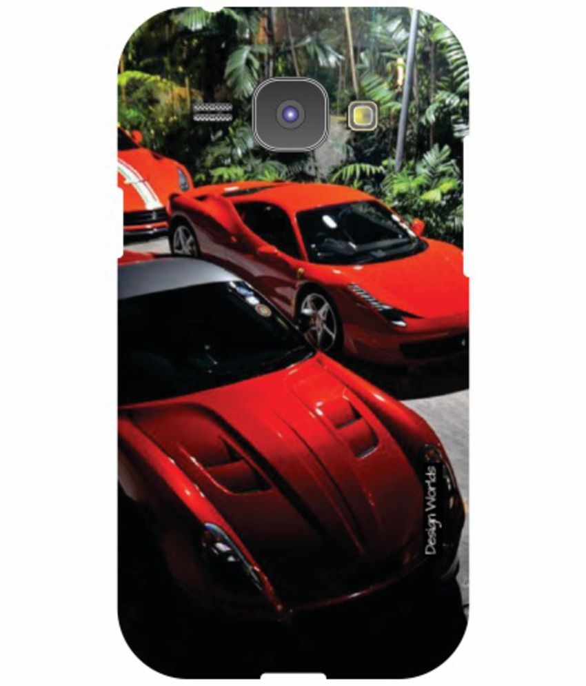 Samsung Galaxy J1 Super Car Phone Cover Multi Color Printed Back