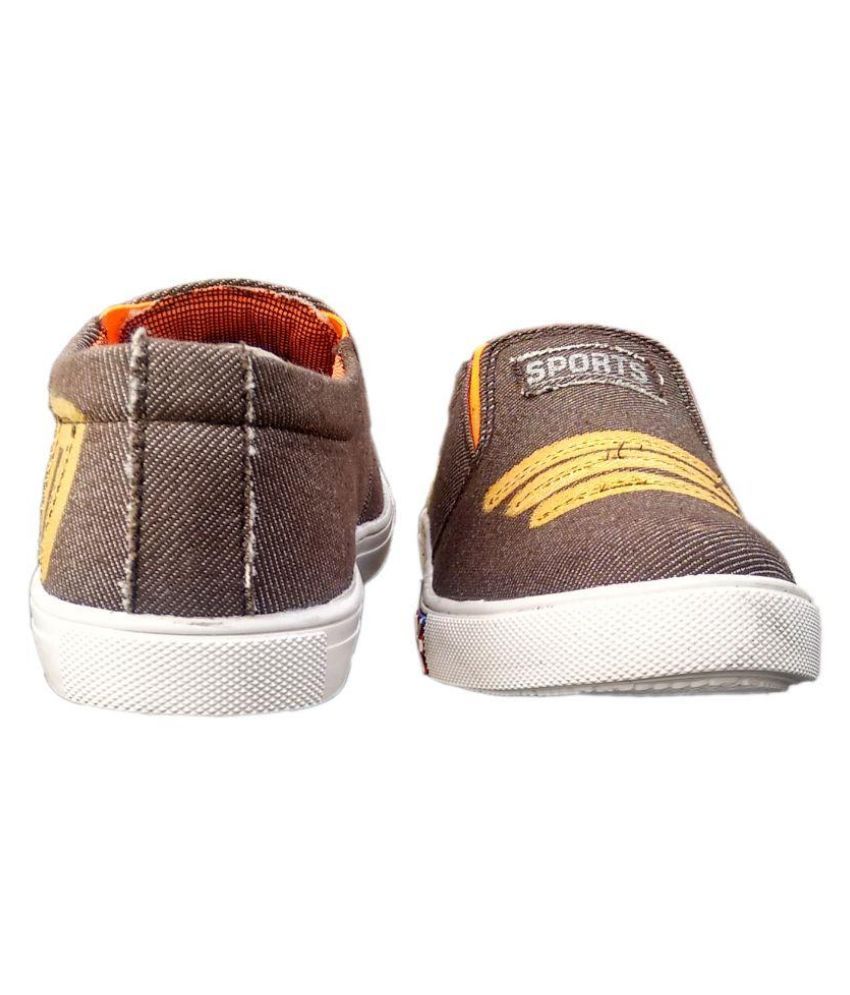 light brown canvas shoes