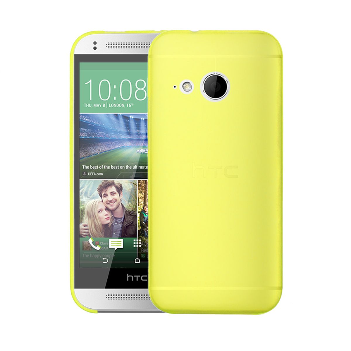 Htc One Mini 2 Case Cubix 0 3mm Ultra Thin Matte Case Back Cover For Htc One Mini 2 Yellow Plain Back Covers Online At Low Prices Snapdeal India