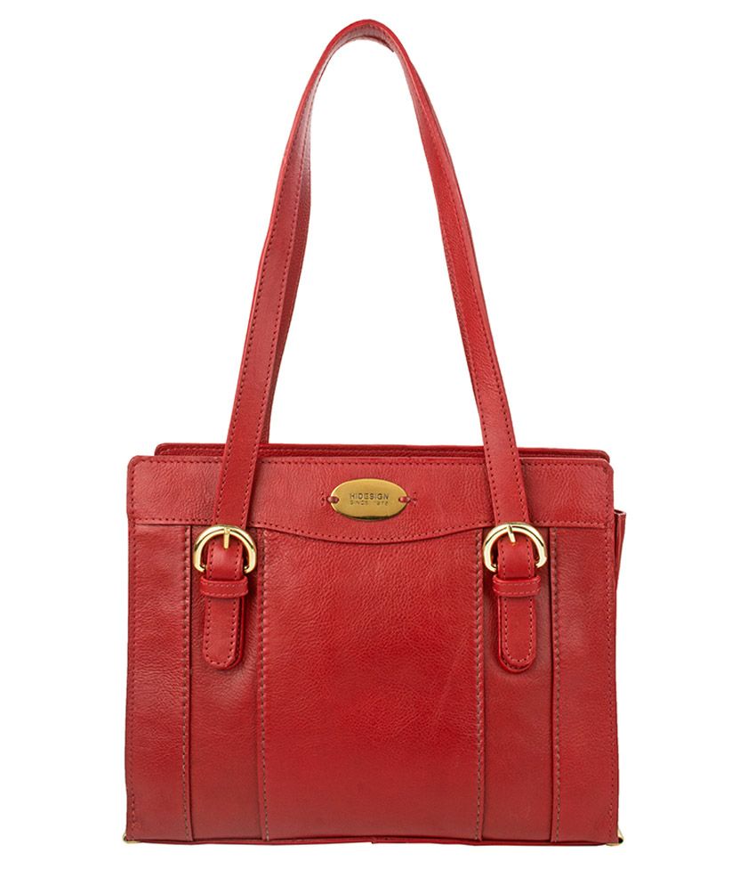 Hidesign Red Pure Leather Shoulder Bag Buy Hidesign Red Pure Leather