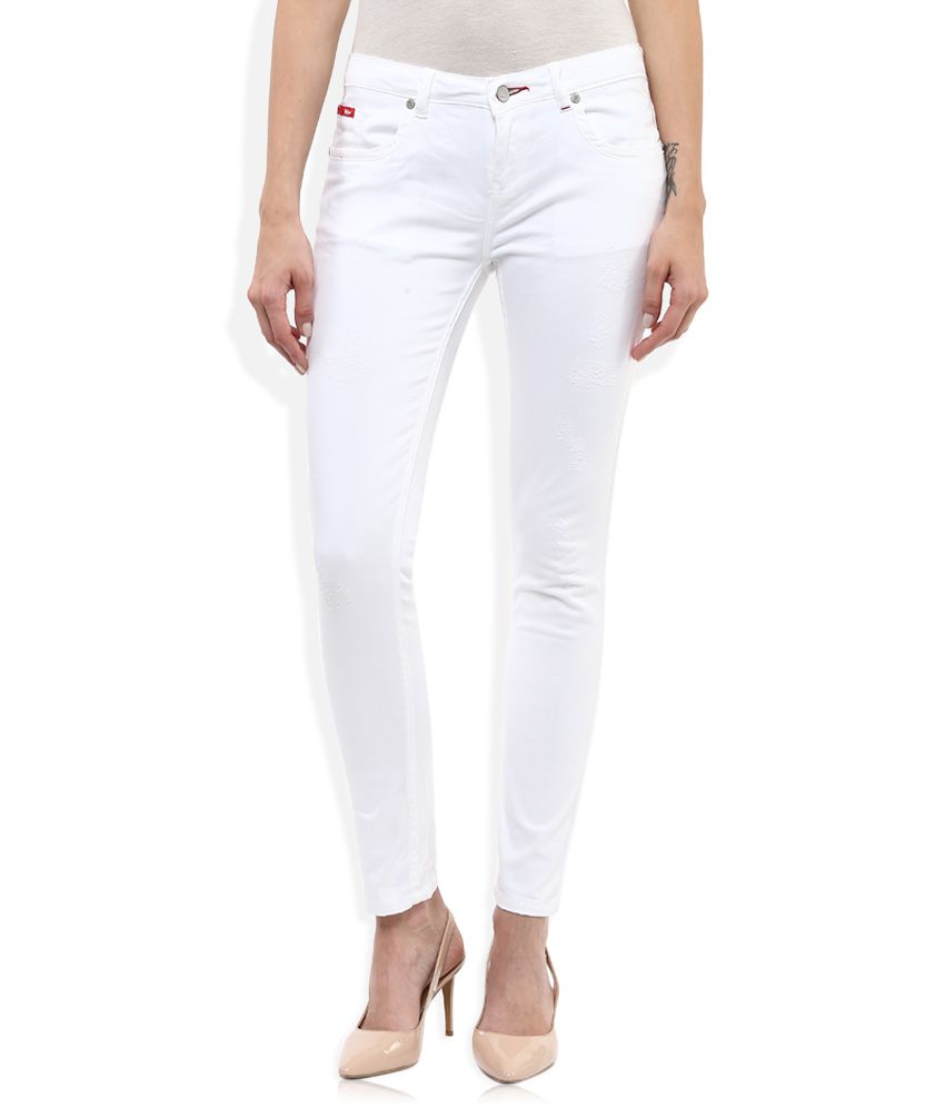 lee cooper white jeans