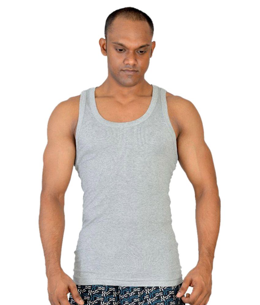 Macroman Grey Sleeveless vest Pack of 3 - Buy Macroman Grey Sleeveless ...