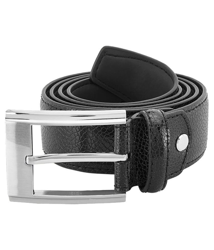 Park Avenue Black Leather Belt for Men: Buy Online at Low Price in ...