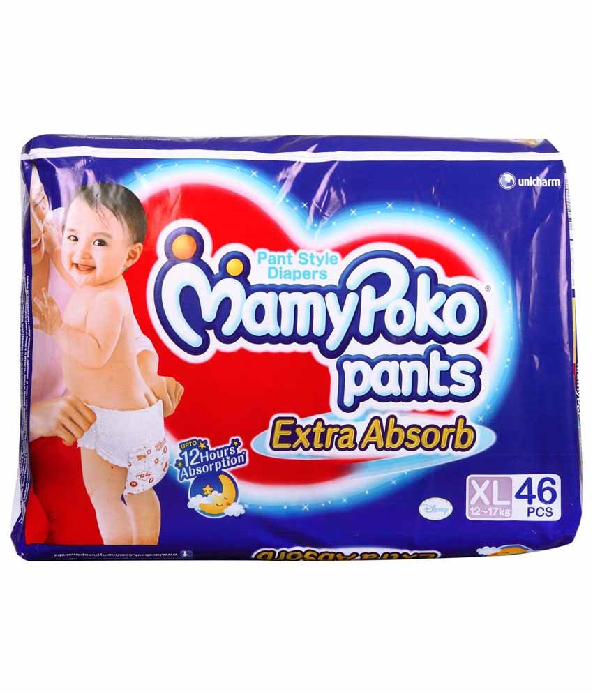 Mamy Poko Pants XL (1217 Kg) 46 Pc. Buy Mamy Poko Pants XL (1217 Kg