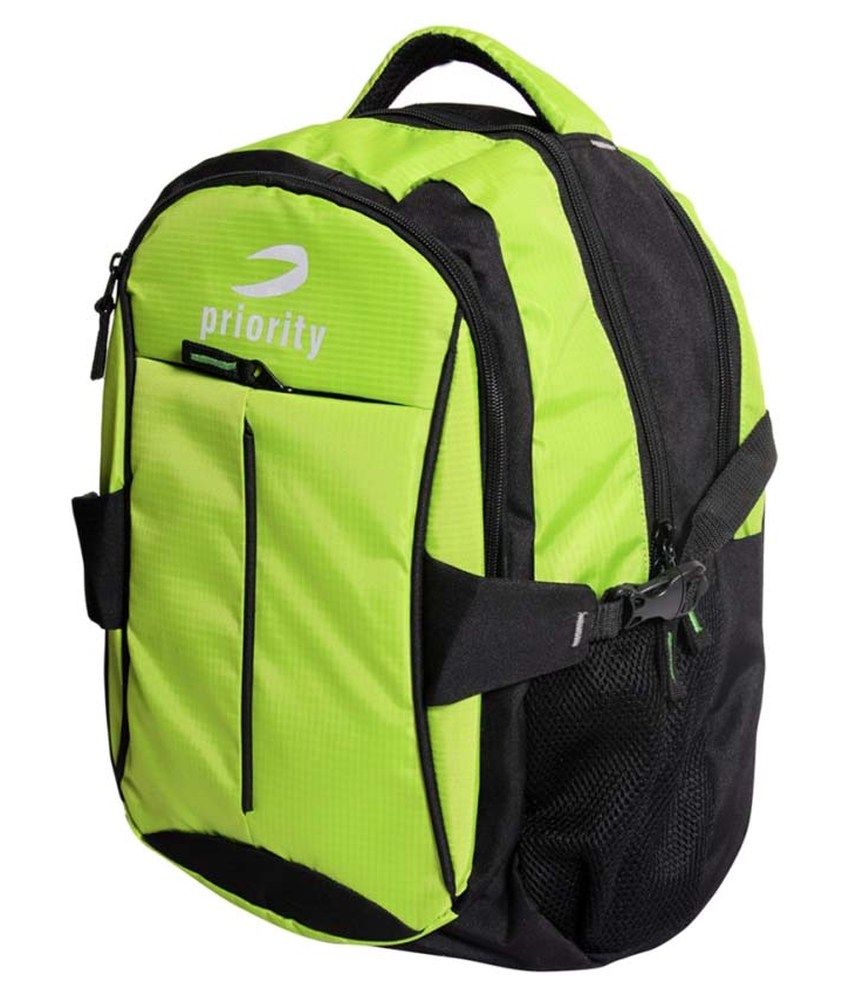 Priority PRILAP03GB Green Polyester Casual Backpack Buy Priority