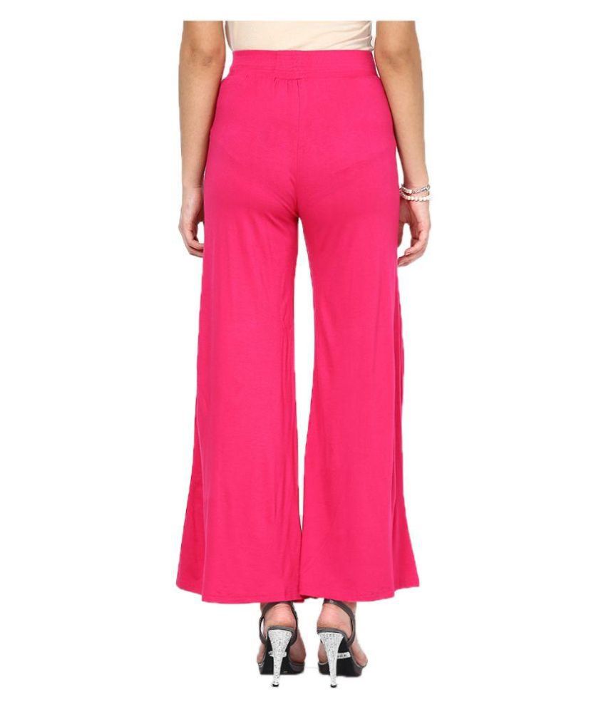 Buy Crazy Butik Pink Palazzos Flaired Online at Best Prices in India ...