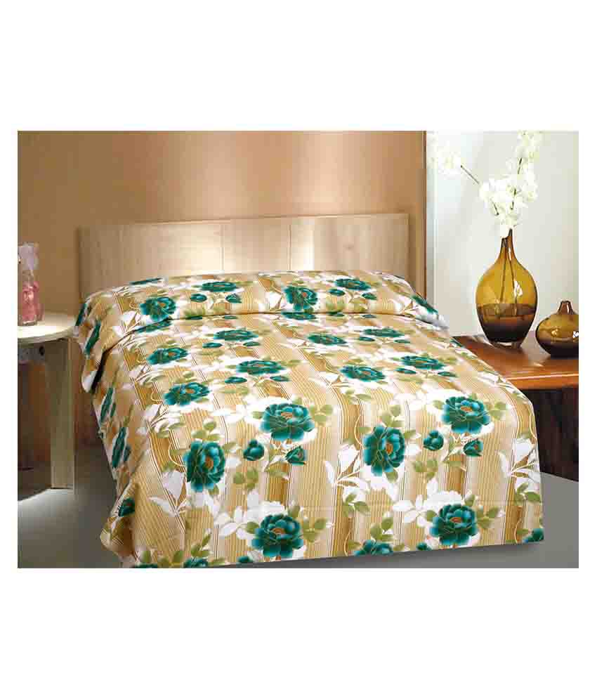     			Divine Casa Single Cotton Floral Bed Sheet