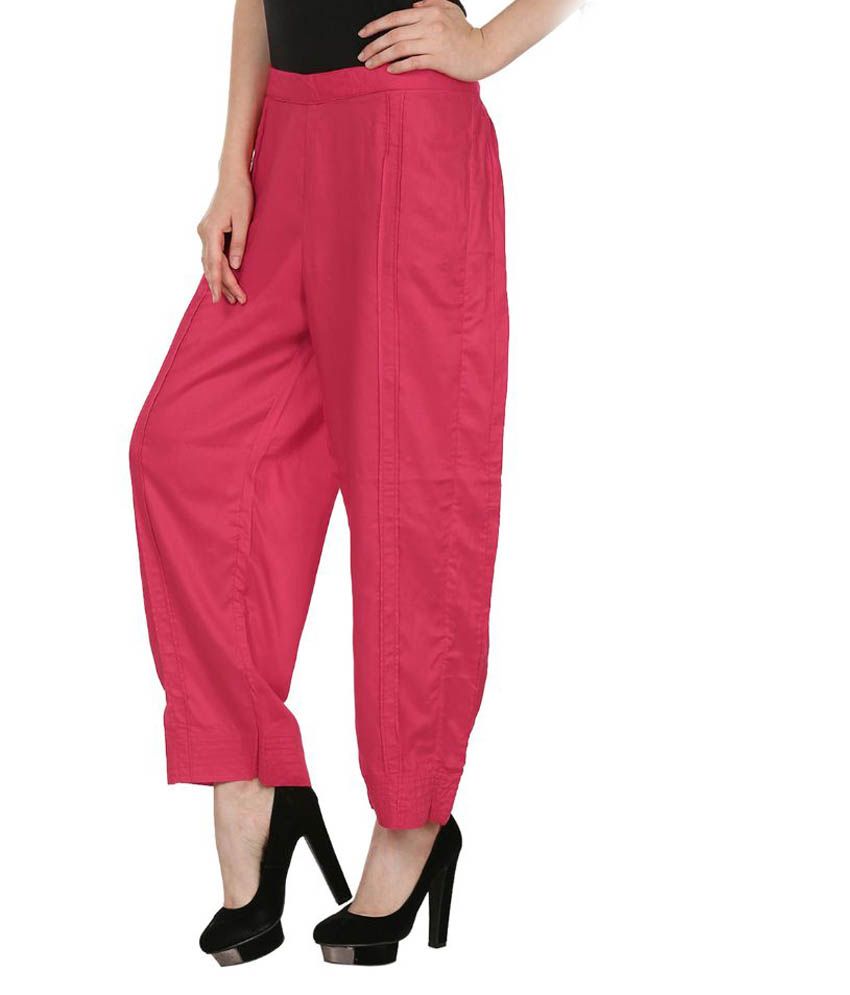 pink casual pants