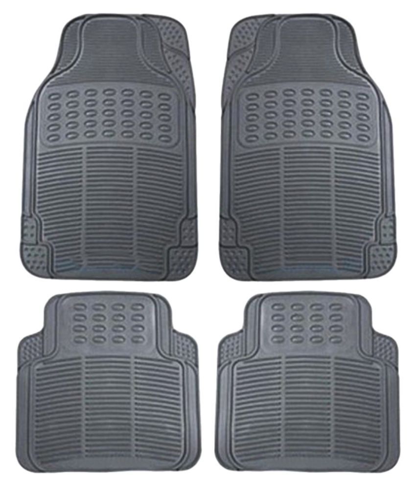 U E Black Rubber Car Floor Mats 4 Piece Buy U E Black Rubber