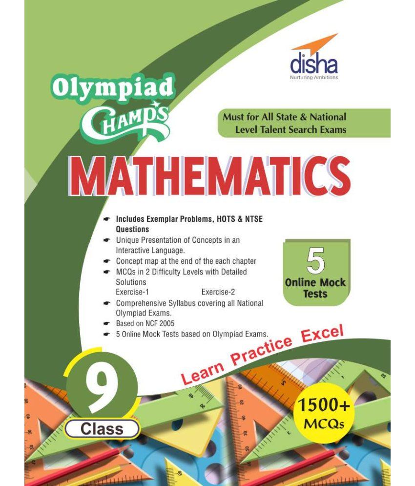 Olympiad Champs Mathematics for Class - 9 with 5 Online Mock Tests: Buy ...