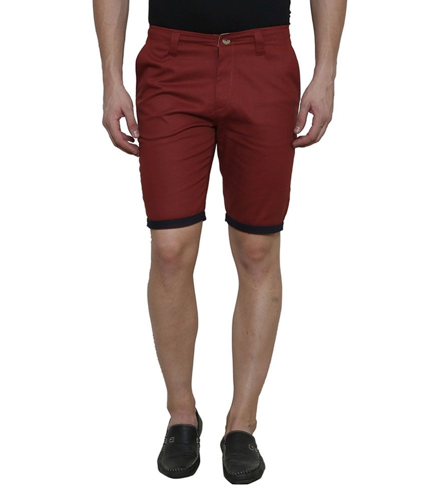 maroon cargo shorts