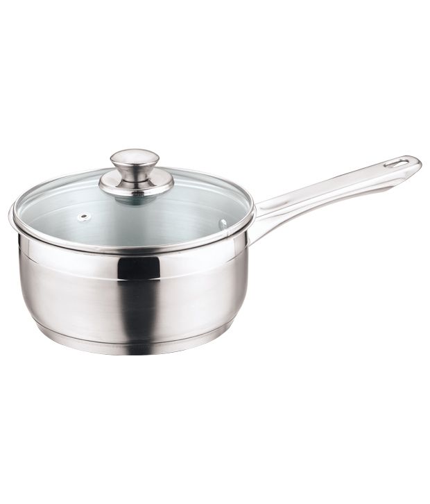 Vinod Cookware Saucepan With Glass/Stainless Steel Lid- 3 Litre : Buy ...