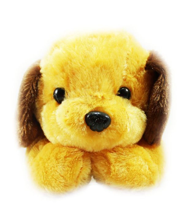     			Tickles Dog Stuffed Soft Plush Toy 28 Cm - Brown