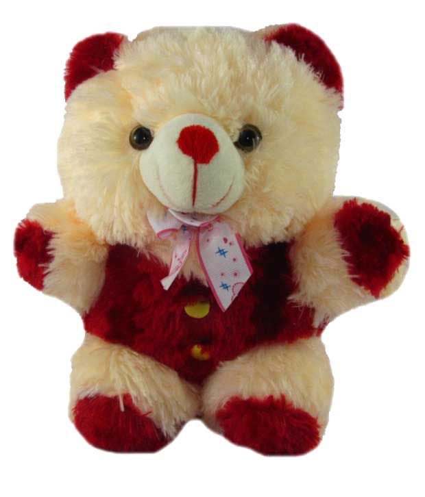     			Tickles Maroon Raja Teddy Stuffed Soft Plush Animal Toy 30 cm