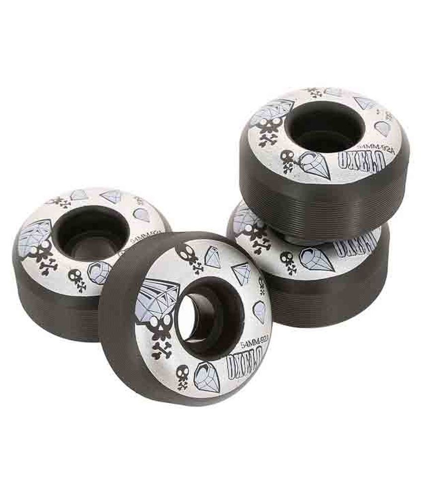 OXELO Skateboard Wheels 92A Blk 54 mm By Decathlon Buy Online at Best