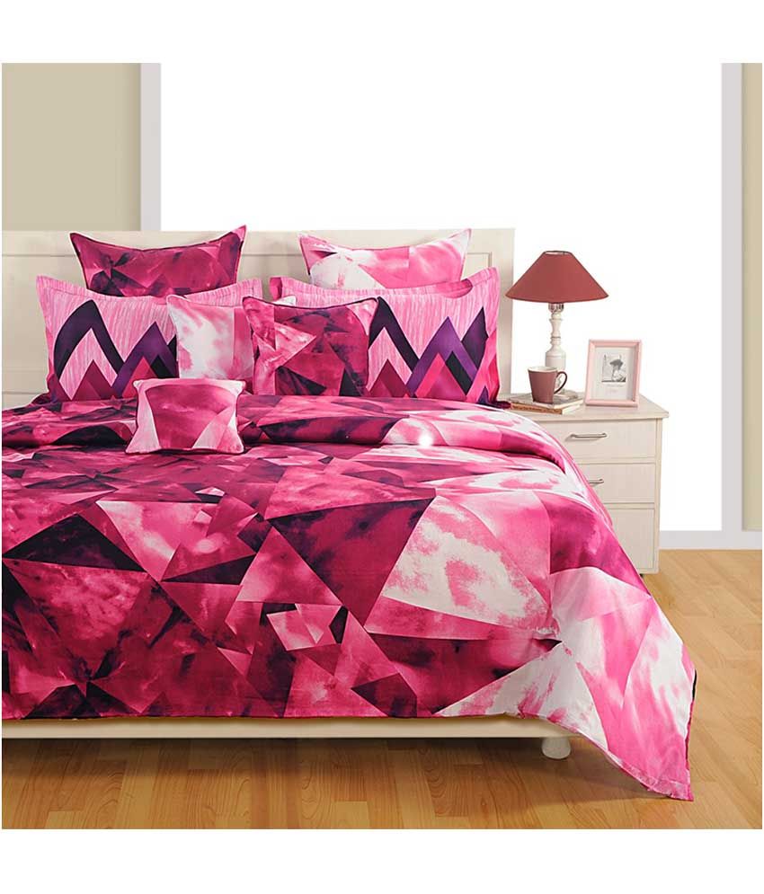 Swayam King Cotton Geometrical Bed Sheet Buy Swayam King Cotton Geometrical Bed Sheet Online