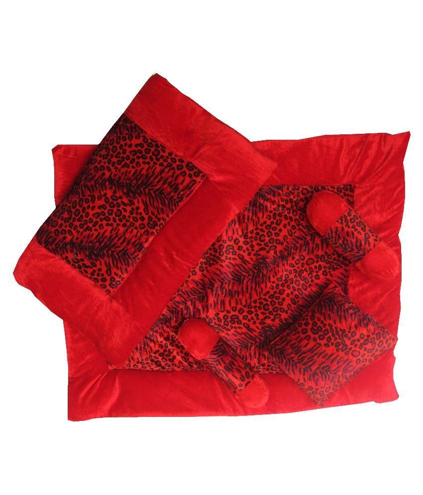 Silver Stone Red Velvet 5 Piece Baby Bedding Set Silver Stone Red Velvet 5 Piece Baby Bedding Set