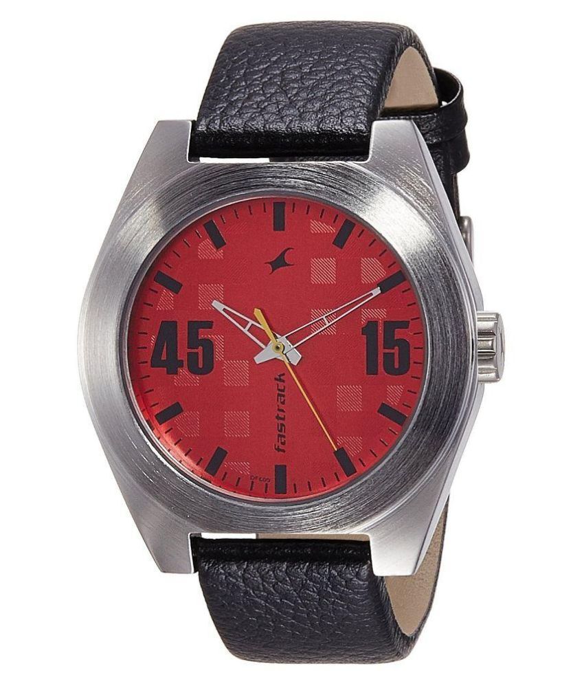 fastrack dual time analog watch