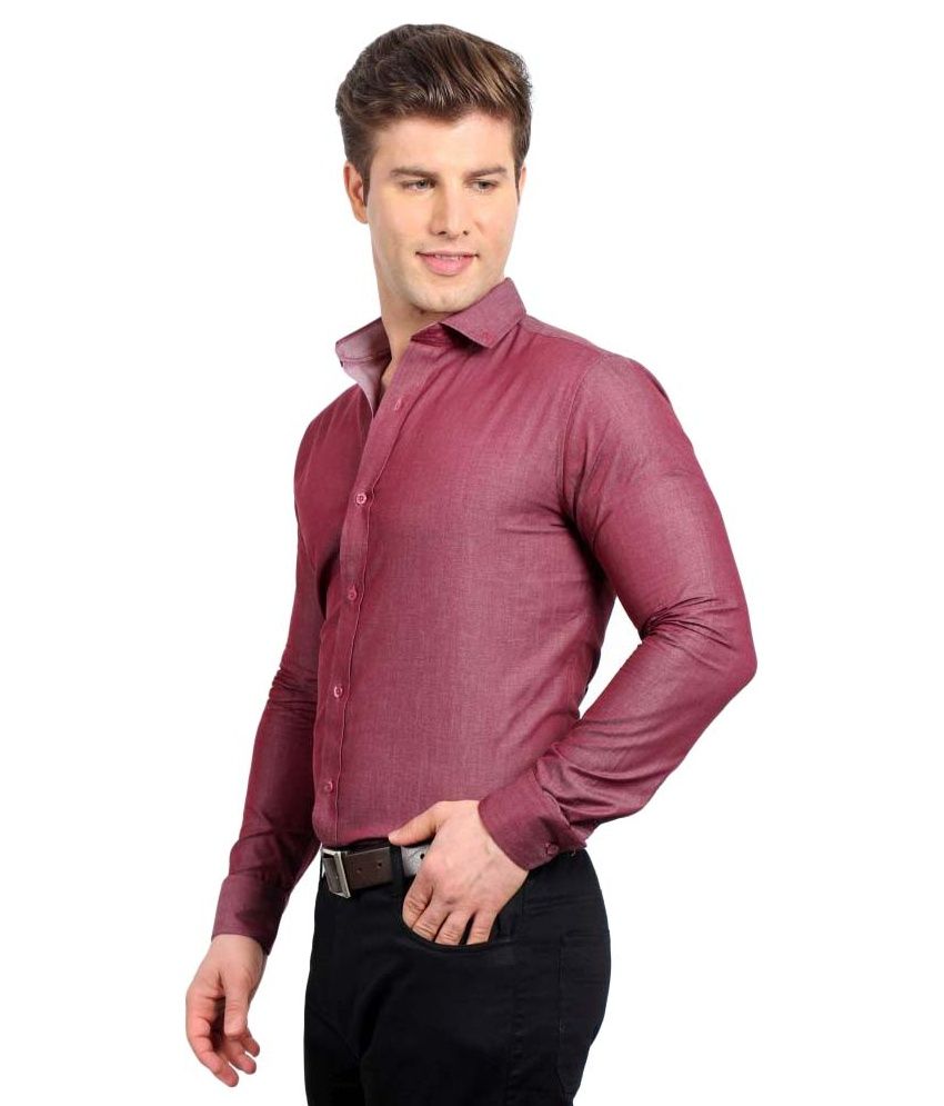 formal maroon shirt combination