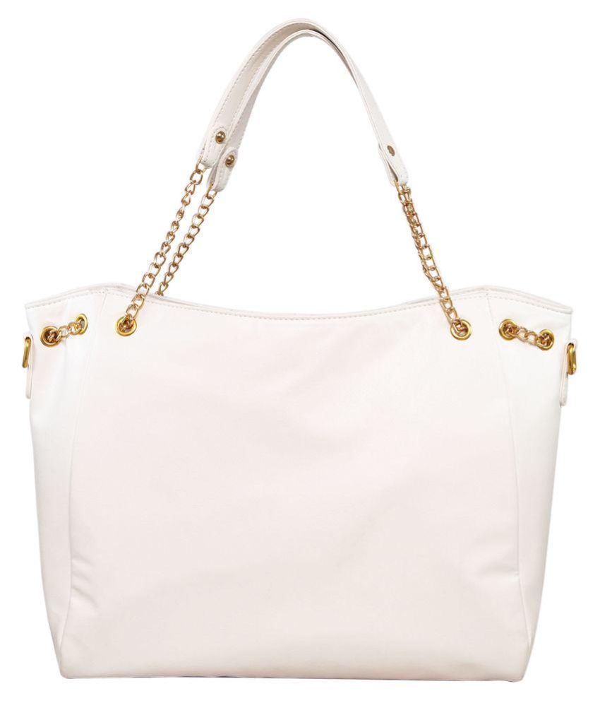 Flying Berry White Faux Leather Shoulder Bag - Buy Flying Berry White ...