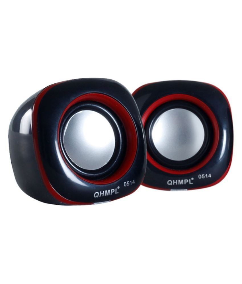 Quantum Qhm602 2.0 Multimedia Speakers Black for Laptop, Desktop, Mobiles, MP3/MP4