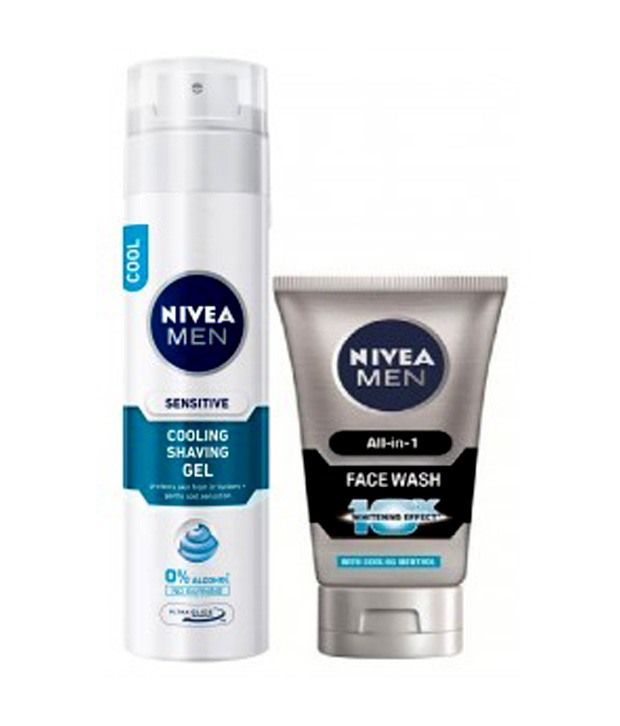 Nivea Sensitive Cooling Shaving Gel Ml With Free Men S All In