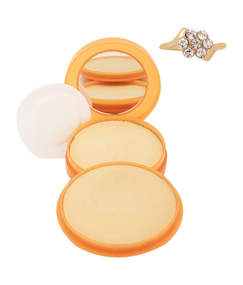     			ADS 2 in 1 Honey Compact Powder with a Free Unique Design Ring